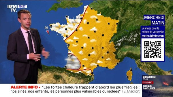 La météo pour ce mercredi 2 juillet 2025
