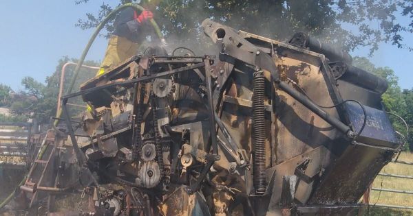 Chassigny-sous-Dun. Un engin agricole en proie aux flammes
