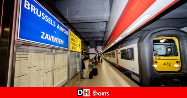 La circulation des trains interrompue en direction et au départ de Brussels Airport