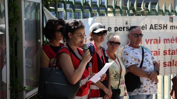 "Que le rectorat signe les contrats" : l'Éducation nationale fête ses 50 ans à Aix alors qu'on manifeste à ses portes
