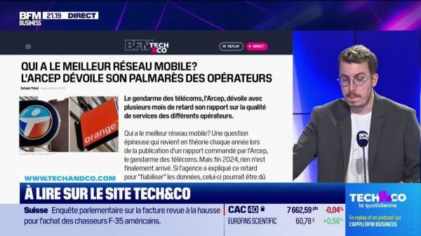 À lire sur le site Tech&Co : Qui a le meilleur réseau mobile ? L'ARCEP dévoile son palmarès des opérateurs, par Sylvain Trinel - 01/07