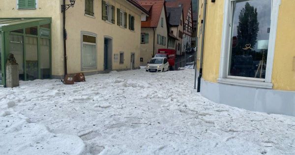 Allemagne. Lac de Constance : 50 cm de grêle tombés en moins d'une heure