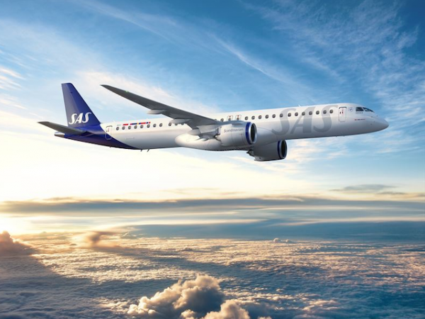 SAS passe une commande record auprès d'Embraer allant jusqu'à 55 E195-E2