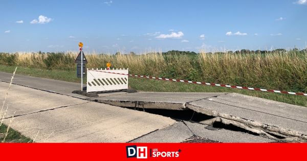 Les routes du Brabant wallon touchées par la chaleur
