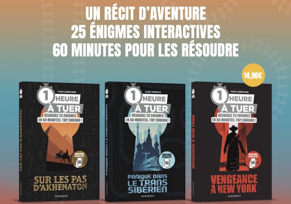”1 heure à tuer” : la nouvelle collection immersive des éditions Marabout