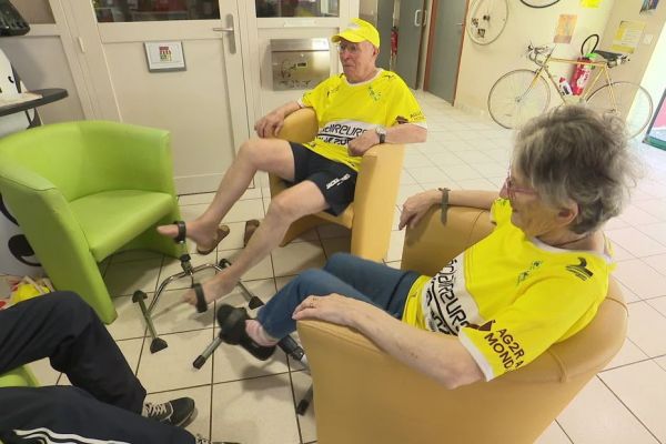 "C'est pour la bonne cause". À l'occasion du Tour de France, on pédale dans les Ehpad ! 20 centimes reversés par kilomètre parcouru