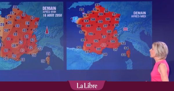 Canicule : le bulletin météo fictif d'Evelyne Dhéliat pour 2050 devient réalité (VIDÉO)