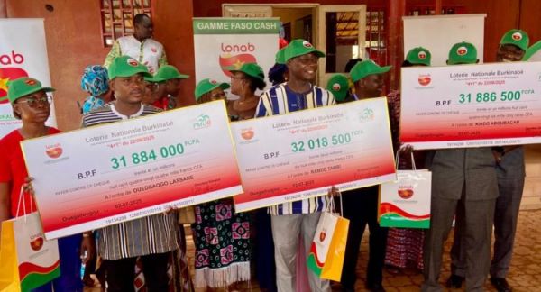 95 millions de F CFA redistribués : La LONAB fait encore des heureux gagnants