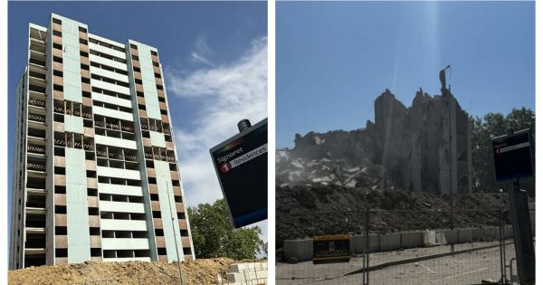 Belfort. 75 logements disparaissent dans un nuage de poussière