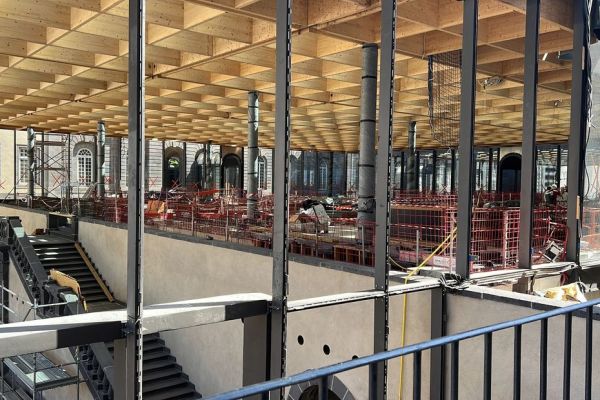 PHOTOS. Découvrez l'avancée des travaux de la future grande bibliothèque de Clermont-Ferrand