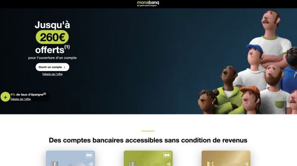 Monabanq : une offre estivale généreuse, jusqu'à 260 euros à saisir