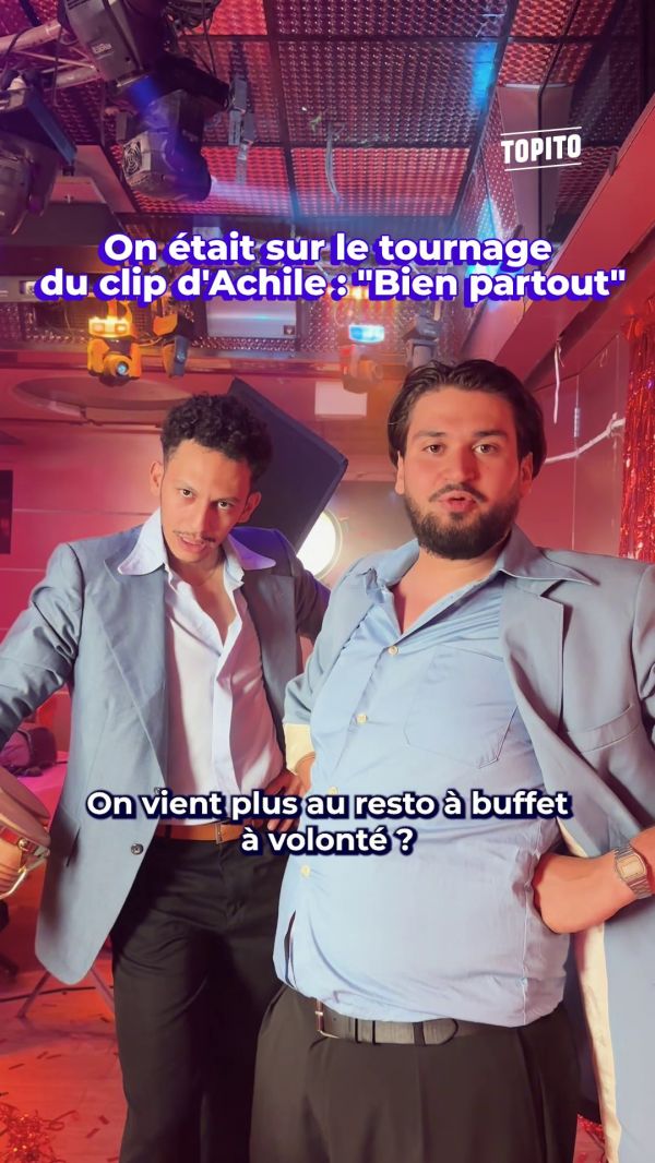 On était sur le tournage du clip d’Achile « Bien partout »