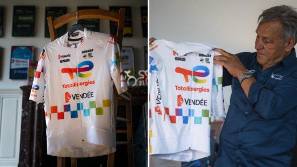 TDF. Tour de France - La TotalEnergies avec un maillot hommage à Jean-René Bernaudeau
