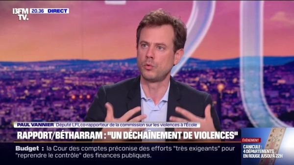 Violences scolaires: "Ces violences sont toujours là", affirme Paul Vannier, député LFI, co-rapporteur de la commission sur les violences à l'école