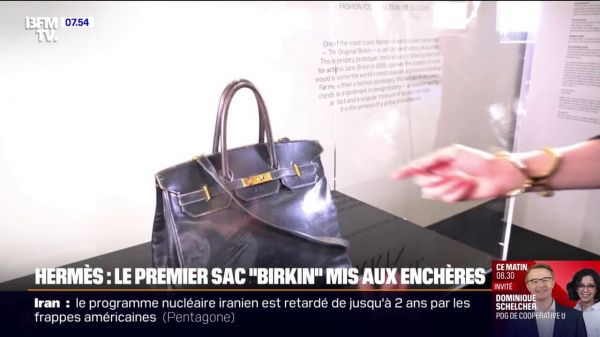Hermès: le premier sac "Birkin", ayant appartenu à la chanteuse et actrice décédée en 2023, mis aux enchères