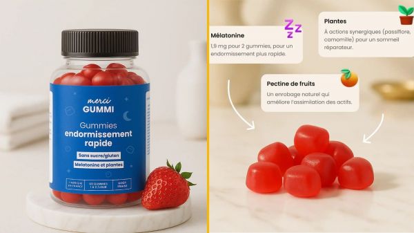 Des gummies à base de plantes pour retrouver un sommeil réparateur, tu en as besoin