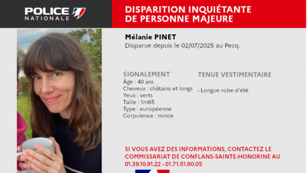 Disparition inquiétante : où se trouve Mélanie Pinet, portée disparue depuis mercredi dans les Yvelines ?