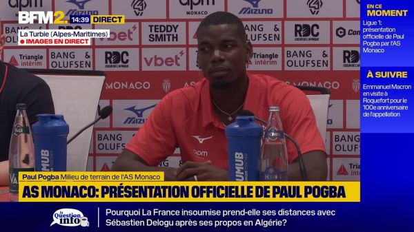 "Revenir à mon meilleur niveau" : les premiers mots de Paul Pogba à l'AS Monaco