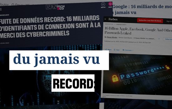 Seize milliards d'identifiants dans la nature, les médias s'emballent
