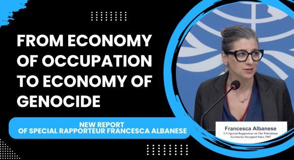 « De l'économie de l'occupation à l'économie du génocide »