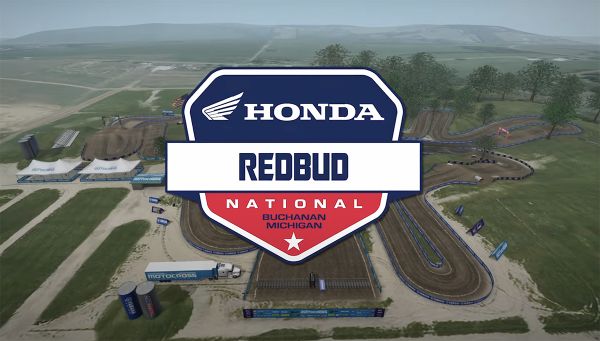 La piste virtuelle du MX de RedBud