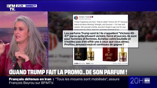 Donald Trump lance son parfum "Victory 45-47", un clin d'œil à ses mandats présidentiels