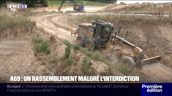 Une "Turboteuf" organisée par les opposants au projet de l'A69 après l'interdiction de tout rassemblement par le préfet du Tarn