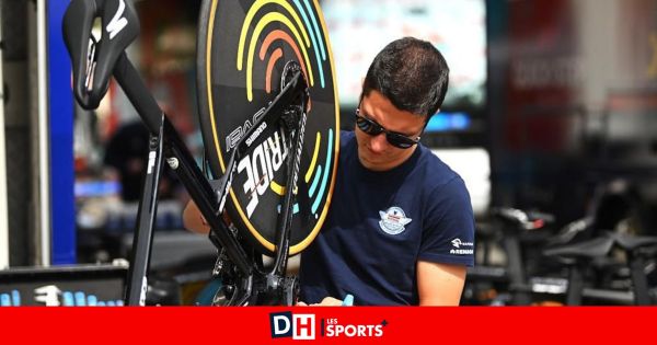 Départ du Tour de France à Lille : L'un des mécanos qui bichonnent le vélo de Remco s'appelle Anthony, et il est Tournaisien