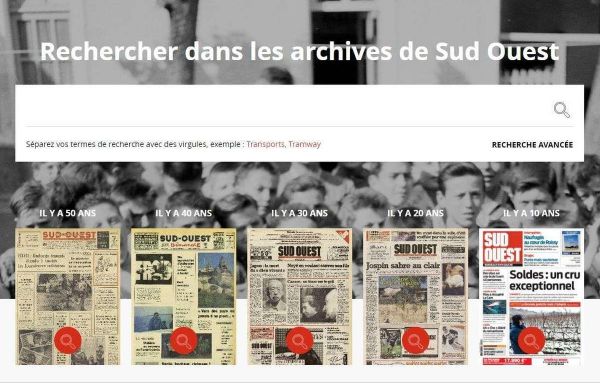 Archives de « Sud Ouest » mode d'emploi : comment retrouver un article ?