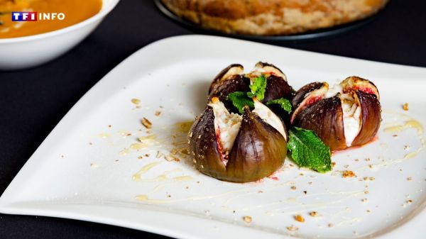 "La Brigade Bonjour !" : la recette de salade tiède de figues rôties, burrata, fenouil et noix du chef Romain Casas | TF1 INFO