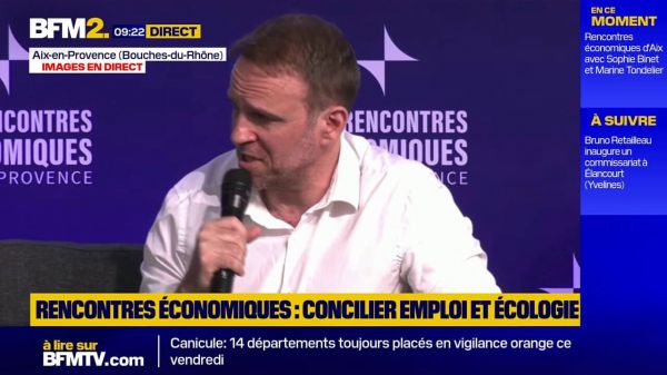 Écologie: "On ne peut pas fixer ce genre d'objectifs sans avoir, au préalable, une politique industrielle ambitieuse", estime Marc Ferracci, ministre de l'Industrie