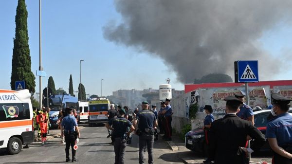 Une impressionnante explosion à Rome, dans une station-service, fait au moins 21 blessés