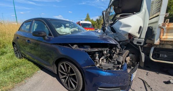 Meuse. Collision à la sortie du rond-point de l'Europe, aux portes de Verdun : deux blessés légers