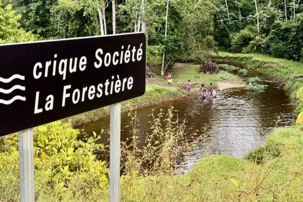 Crique Société La Forestière à Apatou : un coin prisé pour se détendre