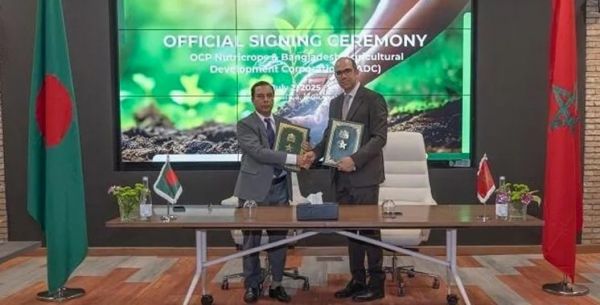 Pour la fourniture de 1,1 million de tonnes d'engrais : OCP Nutricrops signe un accord stratégique avec le Bangladesh