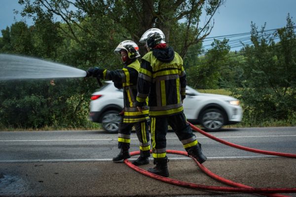 Belgique: Un poids lourd en feu près de la frontière luxembourgeoise
