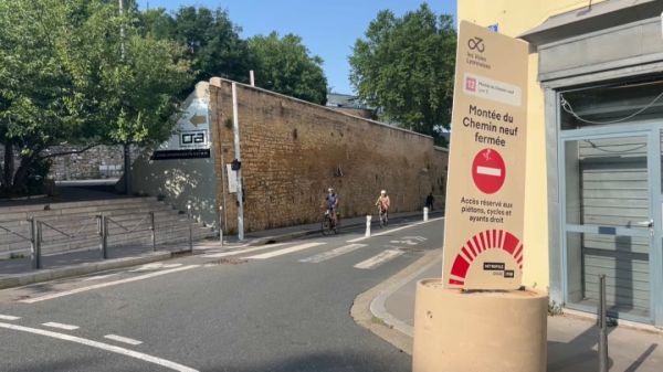 Lyon: la montée du Chemin-Neuf définitivement fermée aux voitures