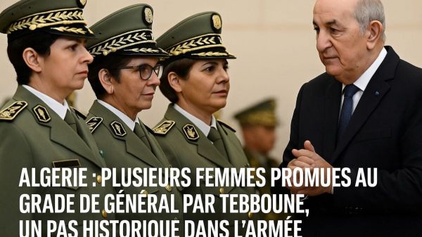 Algérie : Tebboune nomme plusieurs femmes générales, une première historique dans le monde arabe