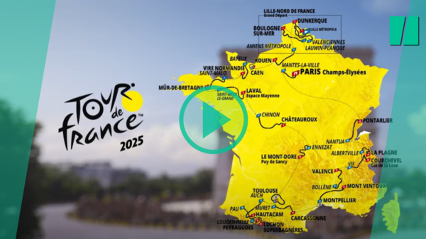 Le parcours complet du Tour de France 2025, du Grand départ à Lille jusqu'à l'arrivée sur les Champs-Élysées