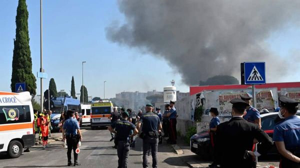 [IMAGES] «Ça aurait pu être un massacre»: plus de 40 blessés dans l'explosion d'une station-service à Rome