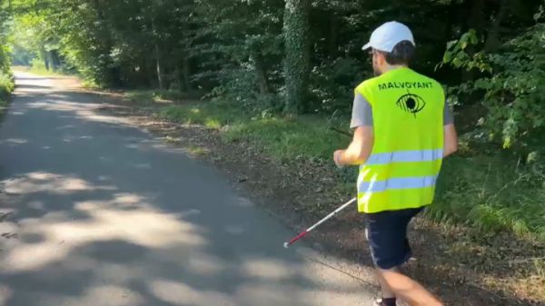 Malvoyant, Nicolas participe aux 24 heures de Colmar et compte courir plus de 80 kilomètres