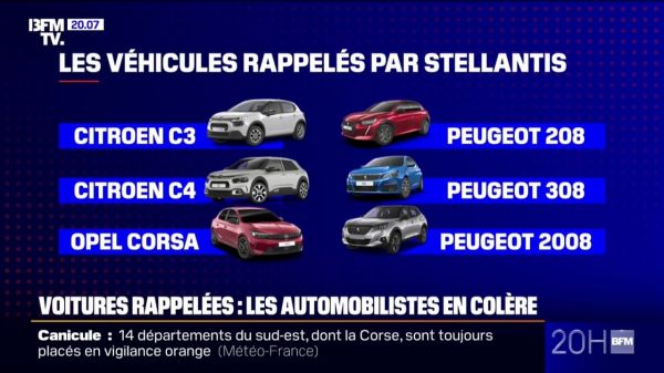 Citroën, Peugeot, Opel... Quels modèles sont concernés par le rappel de véhicules opéré par Stellantis ?