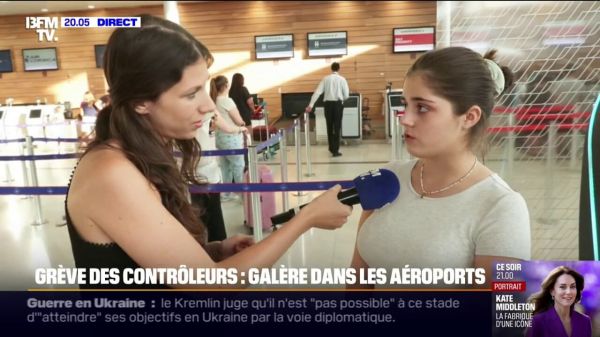 "Ça fait plaisir de partir en vacances": cette voyageuse a vu son vol reporté au lendemain à cause de la grève des contrôleurs aériens