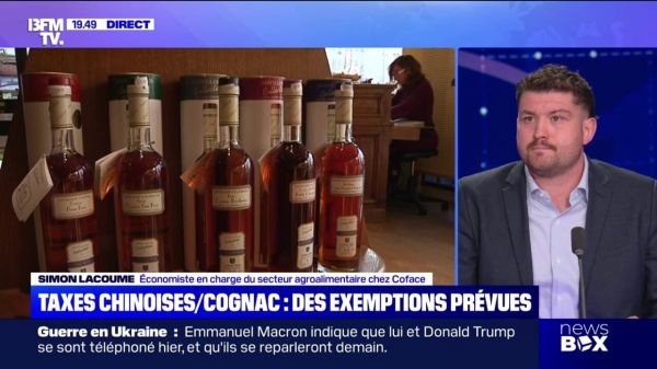 Taxe chinoise sur le cognac: "Le risque c'est la distorsion de compétitivité entre les petits producteurs et les grands groupes"