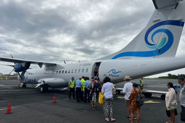 Vol inaugural d'Air Moana pour Fakarava
