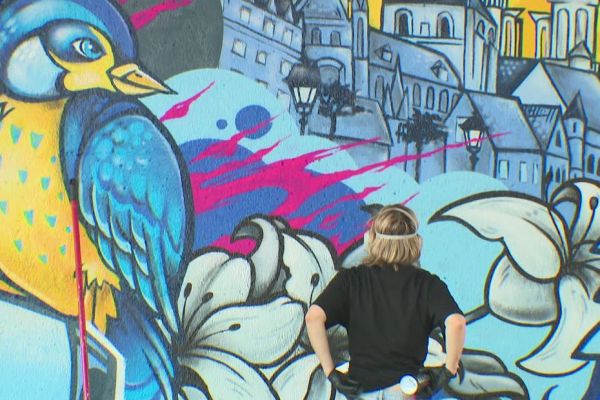 "Ça donne une meilleure image, c'est joyeux" : fresques, spectacles, slams, les arts urbains s'inspirent du patrimoine de Laon et l'enrichissent