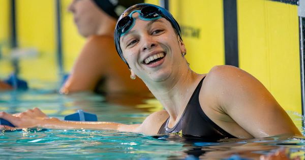 Natation - Championnats de Bourgogne-Franche-Comté. Daphné Mélis (Alliance Dijon Natation) soigne son départ