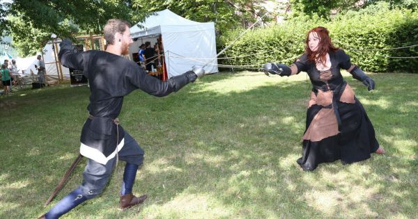 Photos. Saint-Dié : la Festoye du Mansuy transforme le parc de l'Évêché en camp médiéval animé et festif
