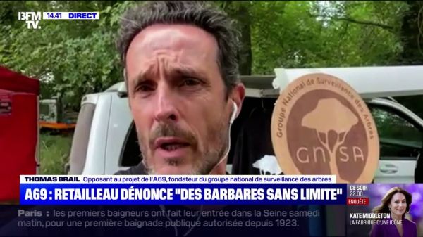 Mobilisation anti-A69: "On ne se bat pas uniquement contre une autoroute, mais contre un mode de pensée", explique Thomas Brail, fondateur du groupe national de surveillance des arbres