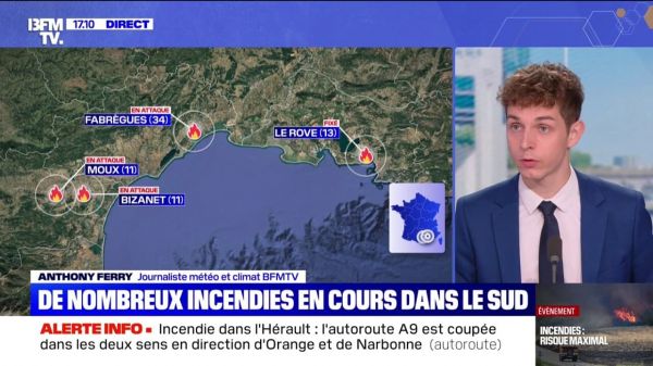 Un nouvel incendie s'est déclenché dans le Cher qui a déjà consumé près de 70 hectares